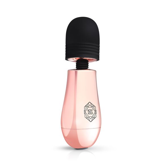 Rosy Gold Mini Wand - oppladbar massasjevibrator (rosegull)