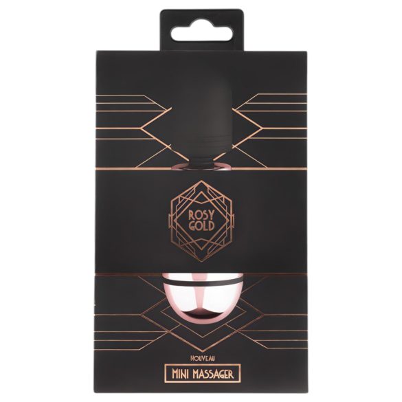 Rosy Gold Mini Wand - oppladbar massasjevibrator (rosegull)