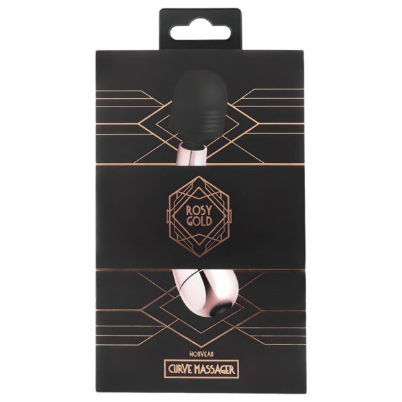 Rosy Gold Wand Mini Curve - massasjer vibrator (rosagull)