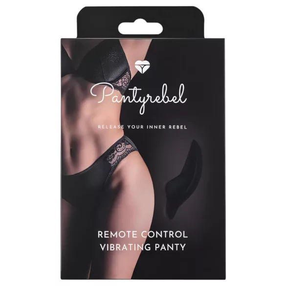 Pantyrebel - trådløs vibrerende truse med fjernkontroll - svart (S-L)