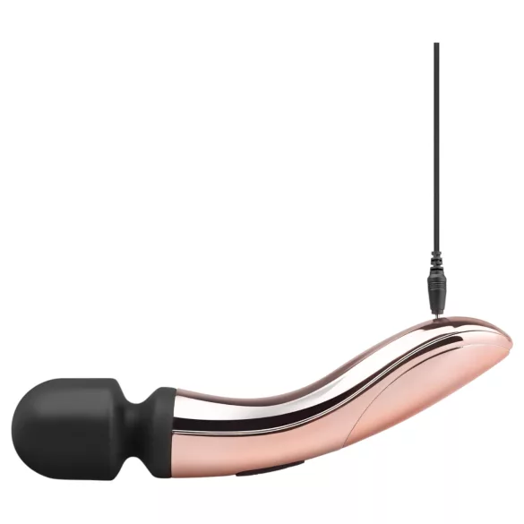 Rosy Gold Wand Curve - Oppladbar Massasje-Vibrator (Rosegold)