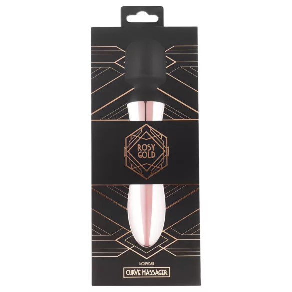 Rosy Gold Wand Curve - Oppladbar Massasje-Vibrator (Rosegold)