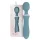 Bloom Orchid Wand - oppladbar massasjestav (turkis)