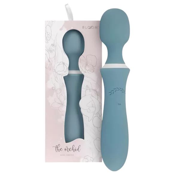 Bloom Orchid Wand - oppladbar massasjestav (turkis)