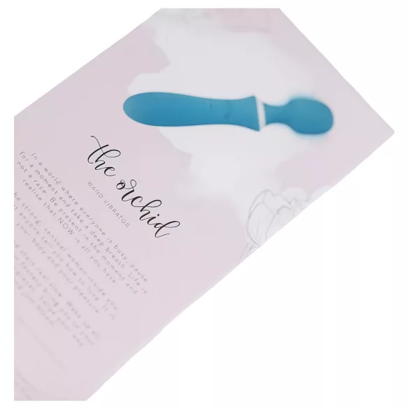 Bloom Orchid Wand - oppladbar massasjestav (turkis)