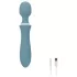 Bloom Orchid Wand - oppladbar massasjestav (turkis)
