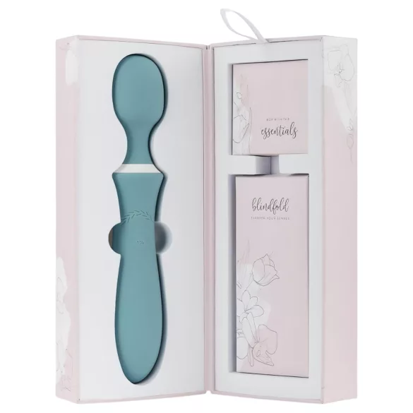Bloom Orchid Wand - oppladbar massasjestav (turkis)