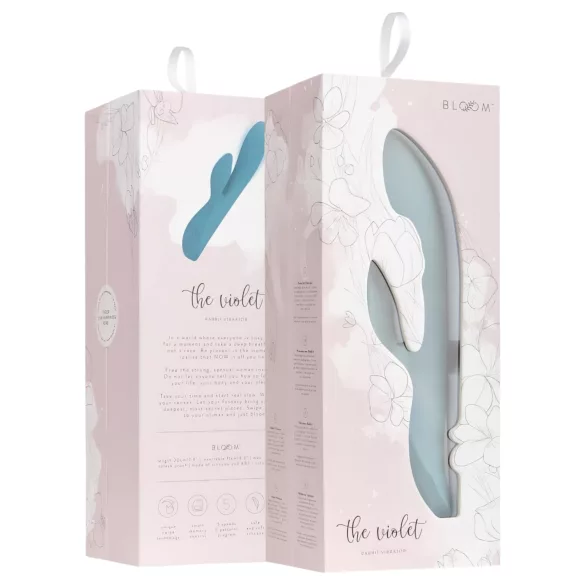 Bloom Violet Rabbit - G-punkt vibrator med klitorisstimulator (turkis)