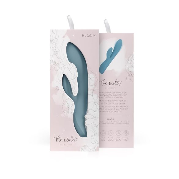 Bloom Violet Rabbit - G-punkt vibrator med klitorisstimulator (turkis)