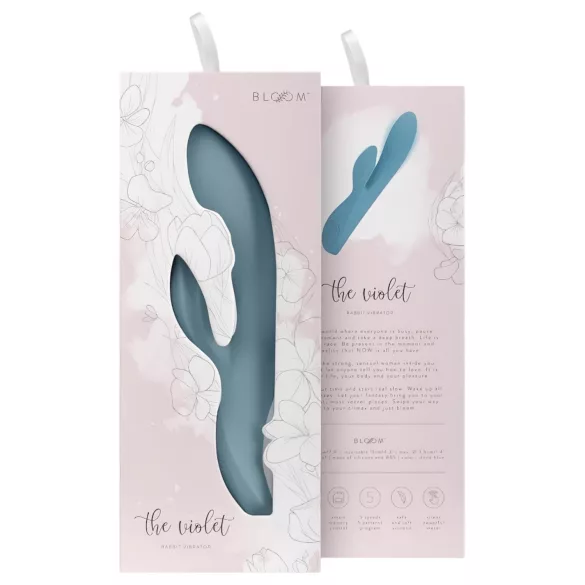 Bloom Violet Rabbit - G-punkt vibrator med klitorisstimulator (turkis)