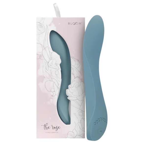 Bloom Rose - oppladbar G-punktvibrator i silikon (turkis)