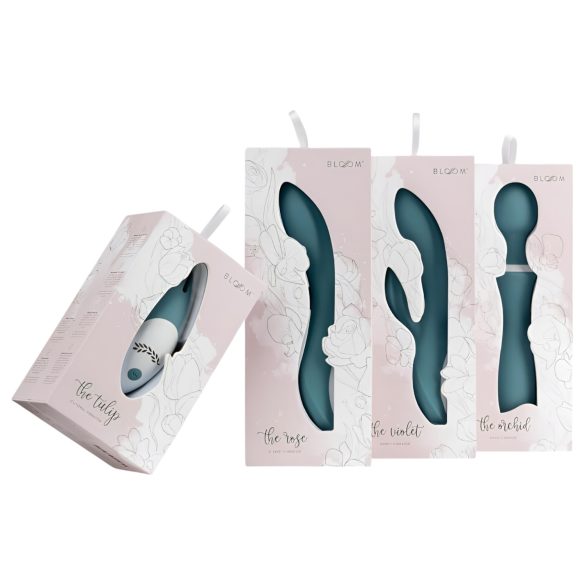 Bloom Rose - oppladbar G-punktvibrator i silikon (turkis)