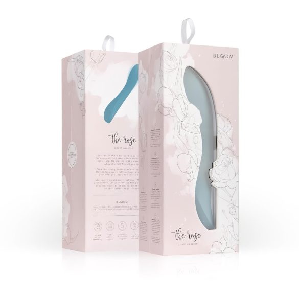 Bloom Rose - oppladbar G-punktvibrator i silikon (turkis)