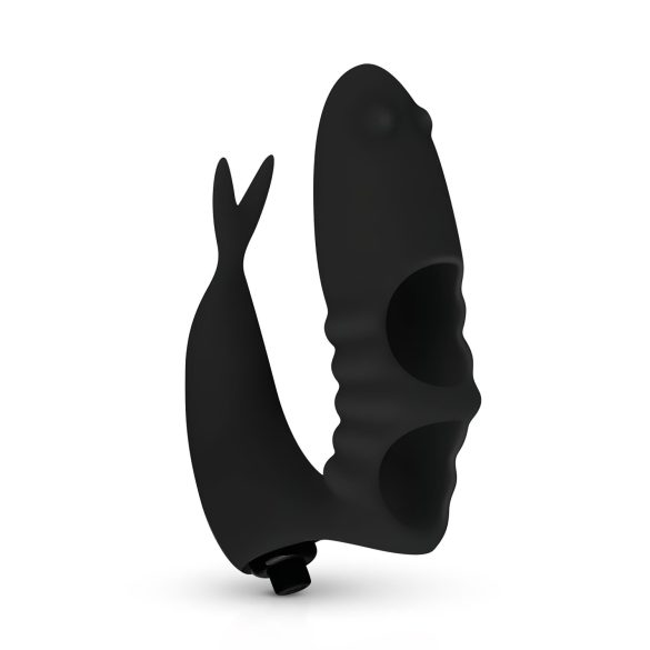 Easytoys Finger - 2-i-1 vibrerende finger (svart)