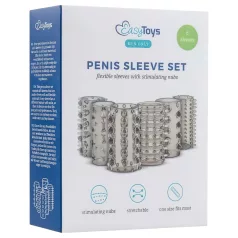 Easytoys Penis Sleeve - penisermuffesett - grå (6 stk)