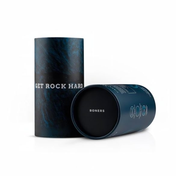 Boners - oppladbar, vibrerende åpen masturbator (grå)