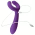 Easytoys Par - oppladbar, vanntett parvibrator (lilla)