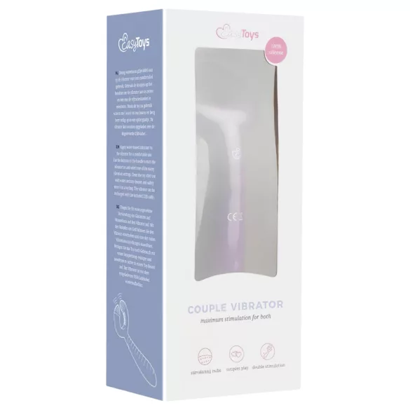 Easytoys Par - oppladbar, vanntett parvibrator (lilla)