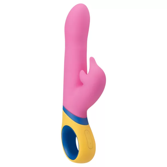 PMV20 Copy Dolphin - roterende vibrator med klitorisstimulator (rosa)