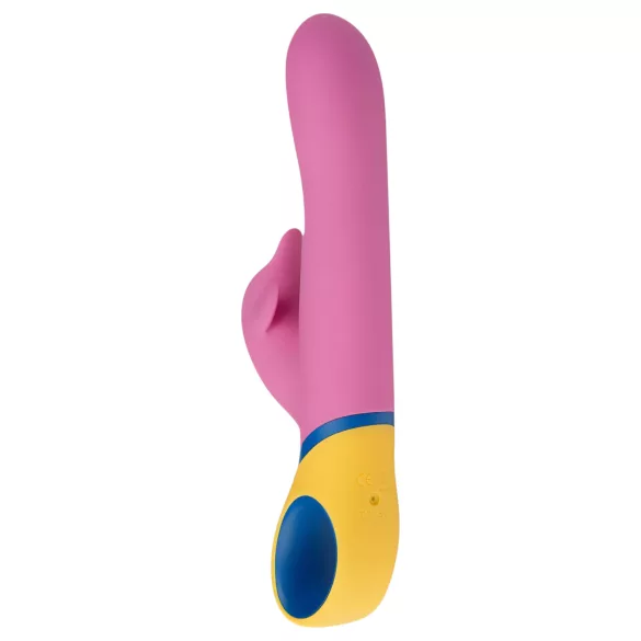 PMV20 Copy Dolphin - roterende vibrator med klitorisstimulator (rosa)