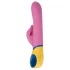 PMV20 Copy Dolphin - roterende vibrator med klitorisstimulator (rosa)