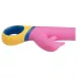 PMV20 Copy Dolphin - roterende vibrator med klitorisstimulator (rosa)
