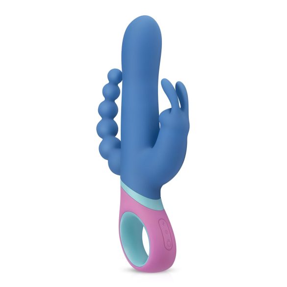 PMV20 Vice Double - roterende trippelvibrator (blå)