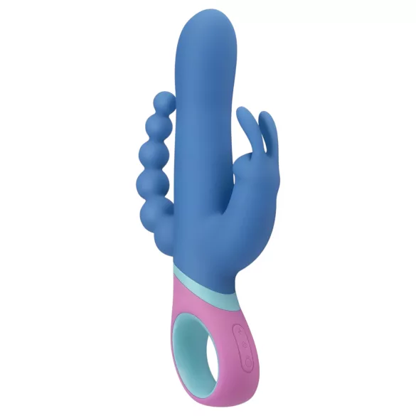 PMV20 Vice Double - roterende trippelvibrator (blå)