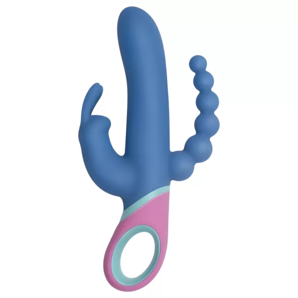 PMV20 Vice Double - roterende trippelvibrator (blå)