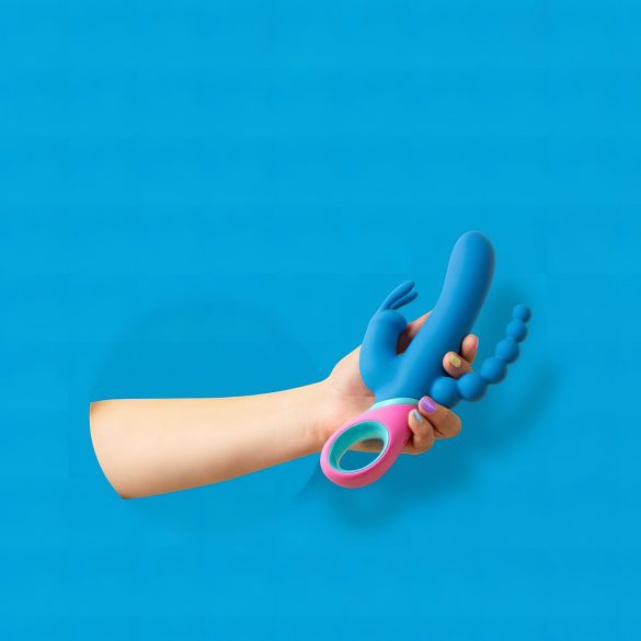 PMV20 Vice Double - roterende trippelvibrator (blå)