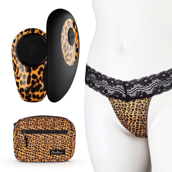 Panthra Tania - Vibrerende Truse (Leopard-Svart)
