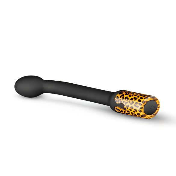 Panthra Nila - oppladbar, vanntett G-punktvibrator (leopardsvart)