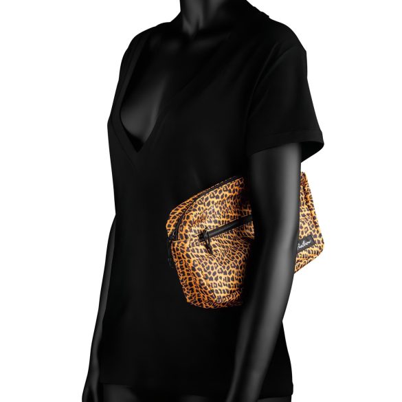 Panthra Shaka stav - oppladbar, massasjevibrator (leopard-svart)