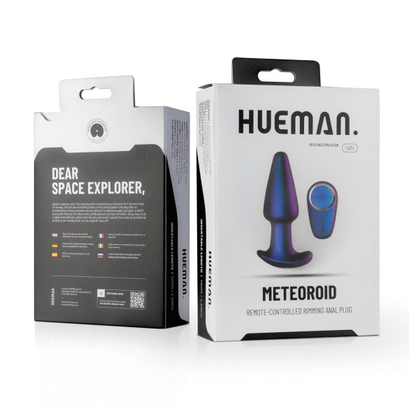 Hueman Meteoroid – roterende analvibrator med perler og radio (lilla)