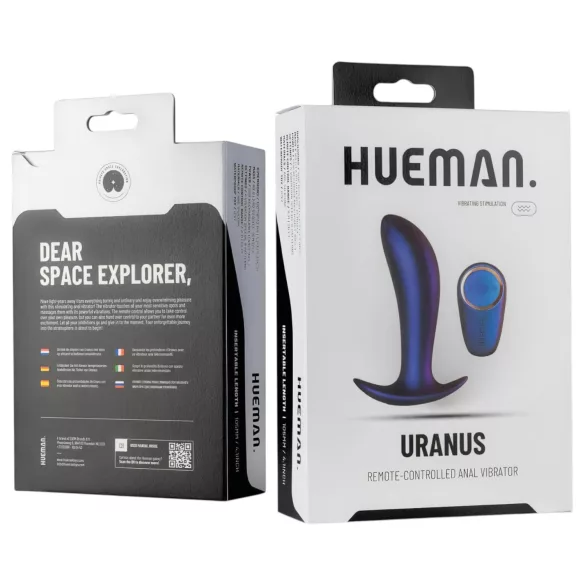Hueman Uranus - oppladbar, trådløs analvibrator (lilla)