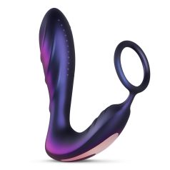 Hueman Black Hole - trådløs analvibrator med penisring (lilla)   Hueman Black Hole - trådløs analvibrator med penisring (lilla)