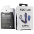 Hueman Black Hole - vibrerende analplugg med penisring og fjernkontroll (lilla)