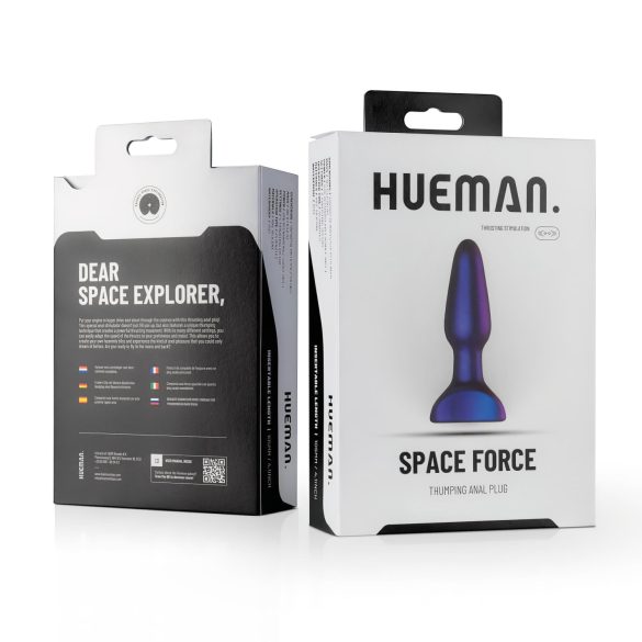 Hueman Space Force - vanntett, skyvbar analvibrator (lilla)