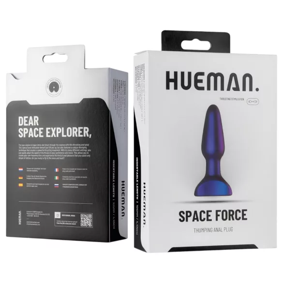 Hueman Space Force - vanntett, skyvbar analvibrator (lilla)