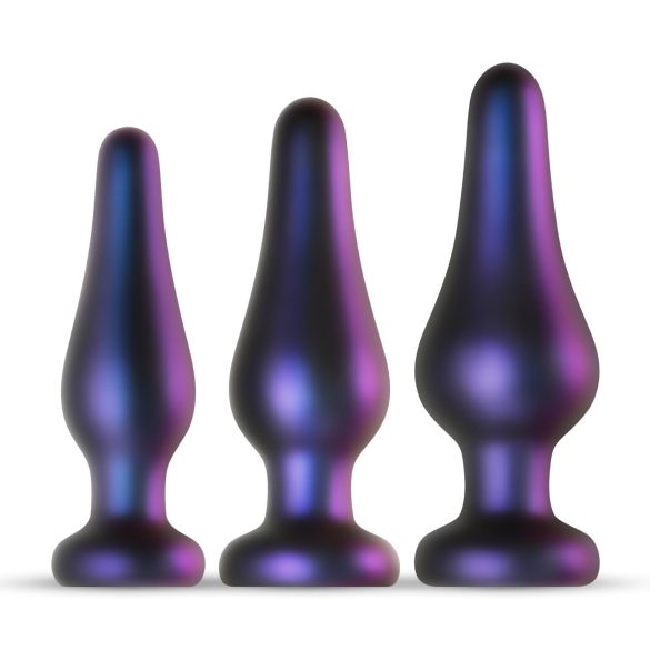 Hueman Comets - silikon analpluggesett (3-delt) - lilla