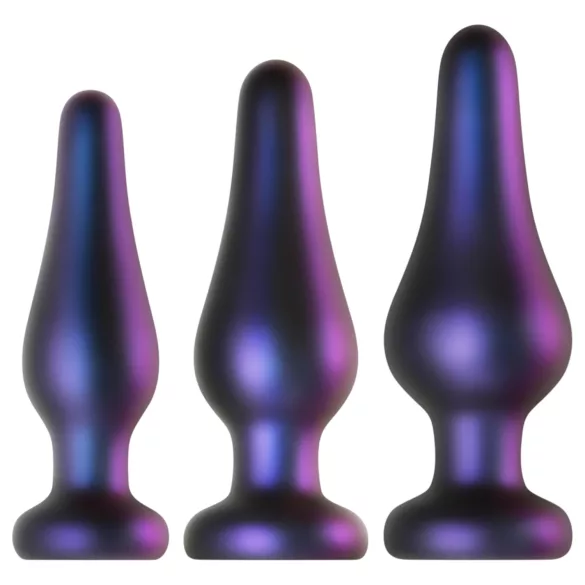 Hueman Comets - silikon analpluggesett (3-delt) - lilla