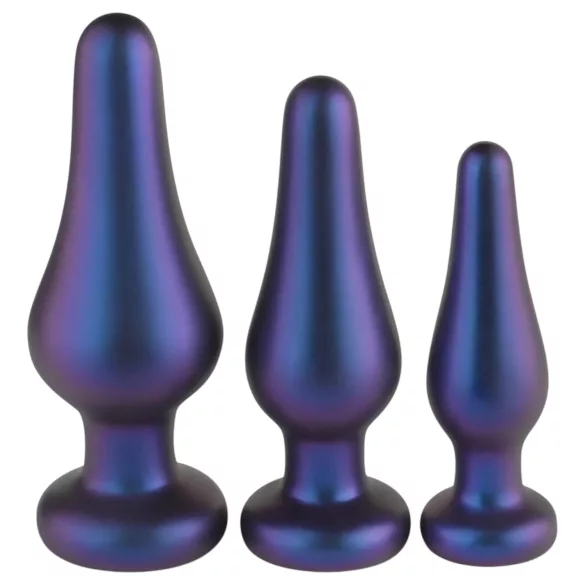 Hueman Comets - silikon analpluggesett (3-delt) - lilla