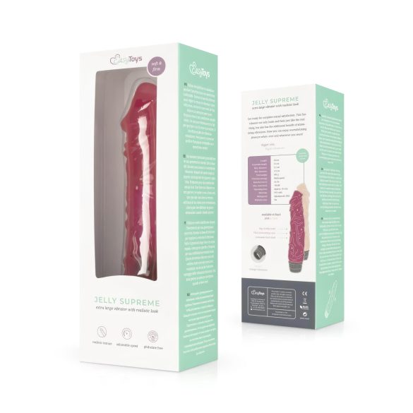 Easytoys Jelly Supreme - naturtro vibrator (rosa)