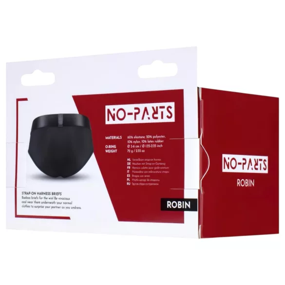 No-Parts Robin - festes undertøy, sort - L