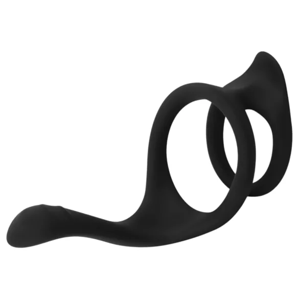 Easytoys Nytelsesring - elastisk penis- og testikkelring (svart)