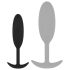 Easytoys Tunge Fyller - 54g Analt Plugg - Liten (Svart)