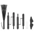 Soveromsfantasier - komplett BDSM-sett - 5 deler (svart)