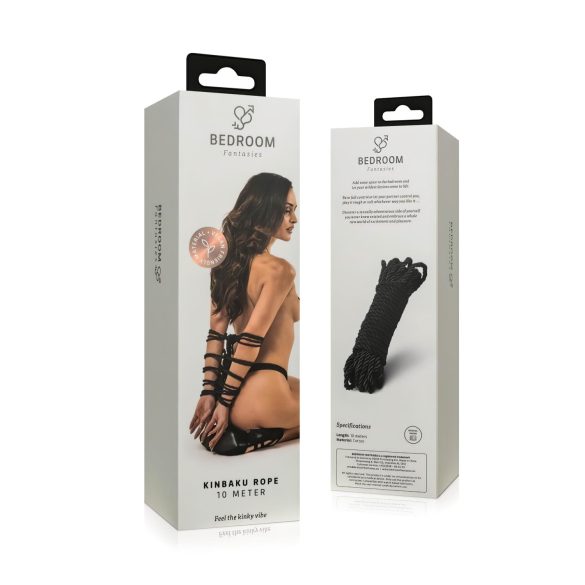 Soveromsfantasier - Shibari (Kinbaku) tau - 10 m (svart)