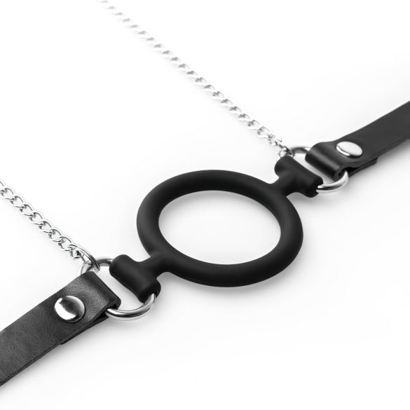 Soveromsfantasier - munnkneble og brystklemmer (sølv-svart)