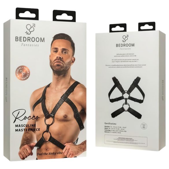 Bedroom Fantasies Rocco - kroppsselen topp (svart) - S-XL